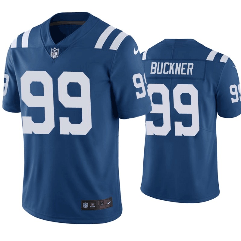 Men's Indianapolis Colts #99 DeForest Buckner Blue Vapor Untouchable Limited Stitched Jersey